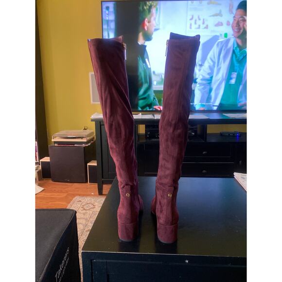Michael Kors Women’s Braden Zip Up Suede Knee High Boots Size 7M - Picture 3 of 10